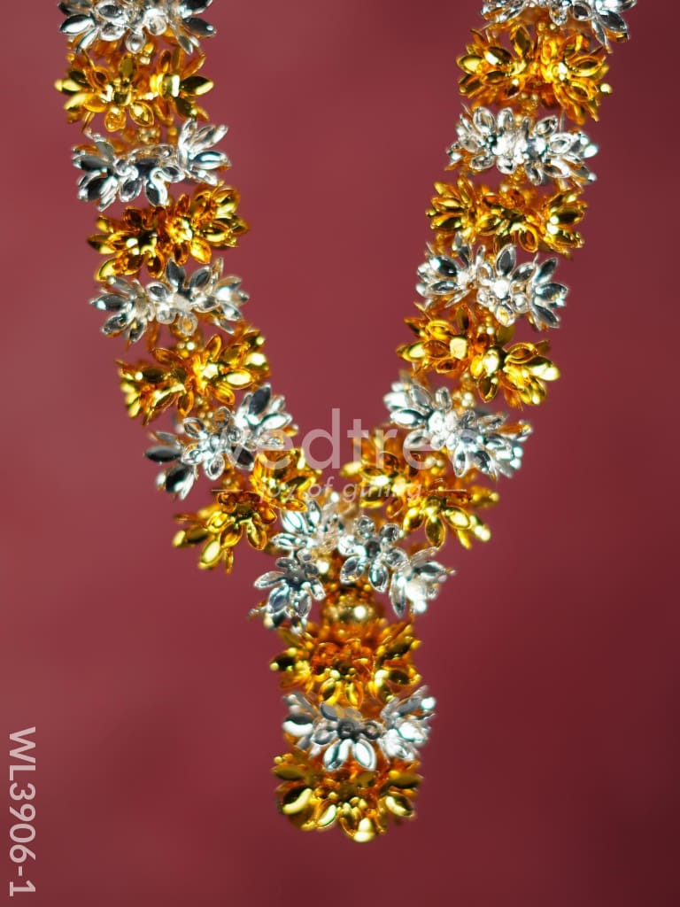 German Silver Parijata Flower Malai - WL3906