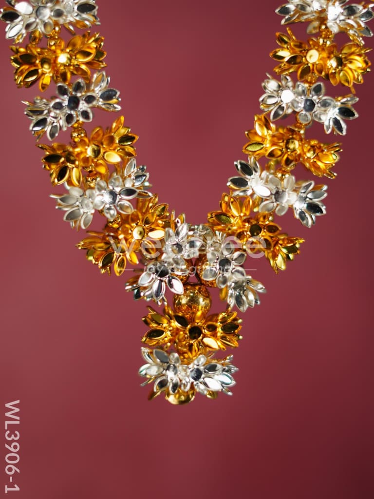 German Silver Parijata Flower Malai - WL3906