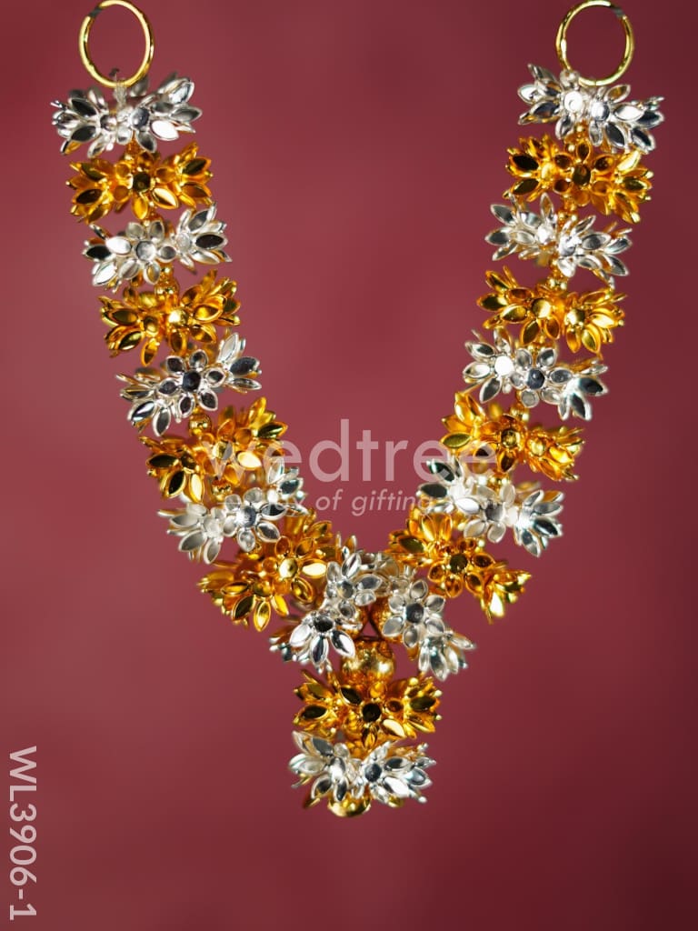 German Silver Parijata Flower Malai - WL3906