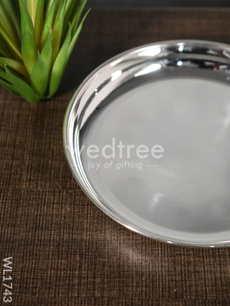 German Silver Plain Plate - 6 Inches - WL1743