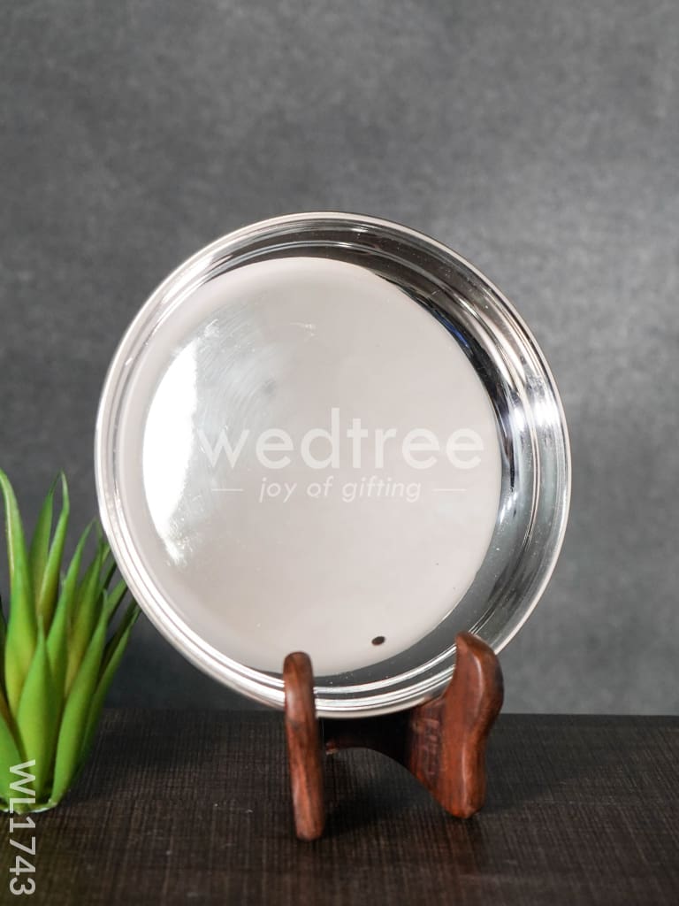German Silver Plain Plate - 6 Inches - WL1743