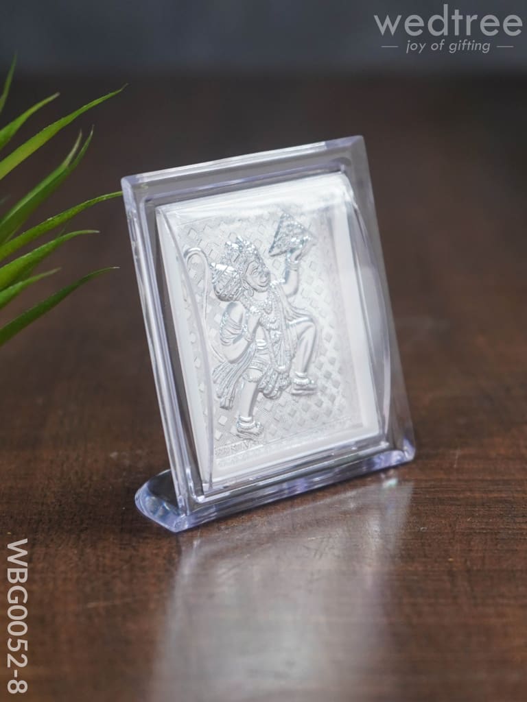 German Silver Plated Hanuman Photoframe with Stand (Small) - WBG0052-8