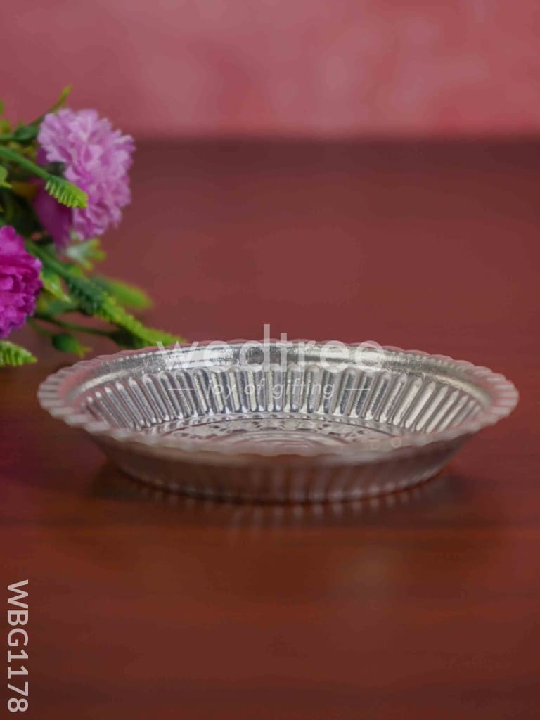 German Silver Swastik Plate - WBG1178