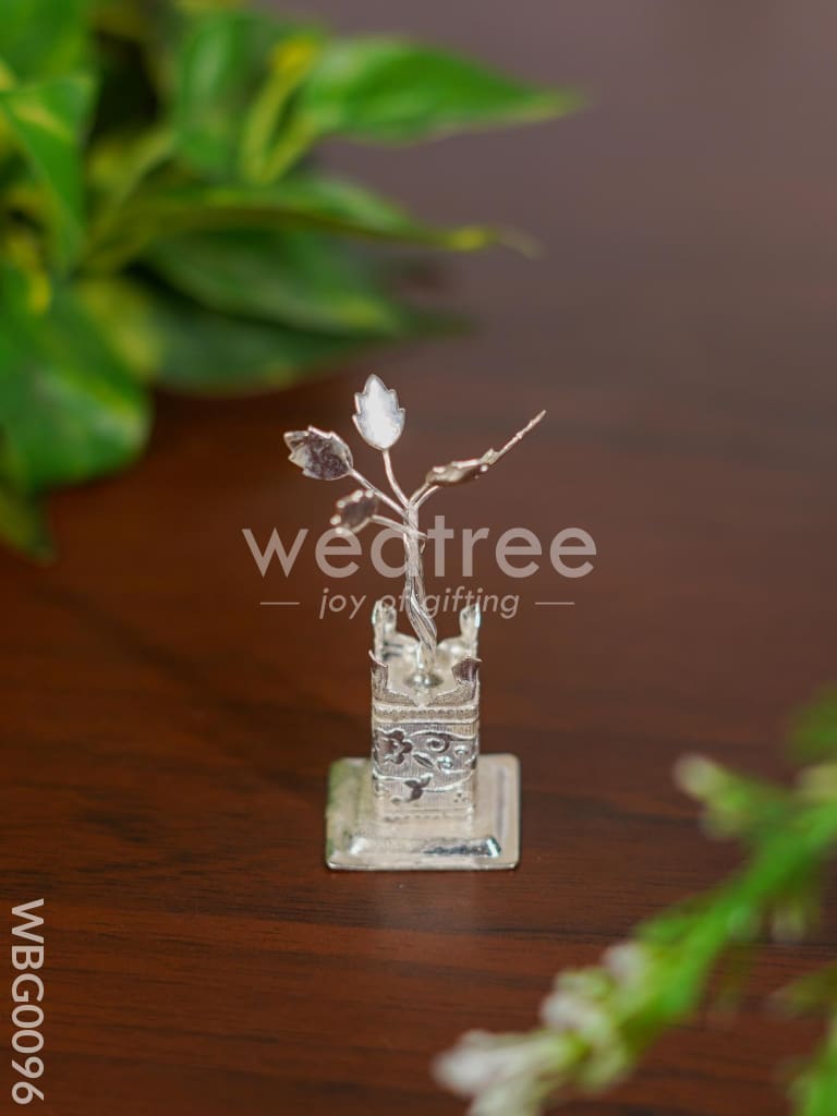 German Silver Tulasi Maadam - 2.5 inch - WBG0096