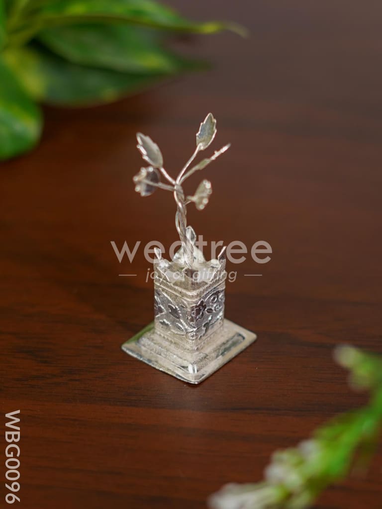 German Silver Tulasi Maadam - 2.5 inch - WBG0096