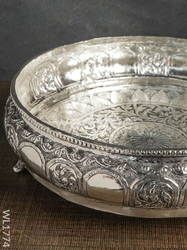 German Silver Urli - 10 Inches (Black Antique Finish) - WL1774