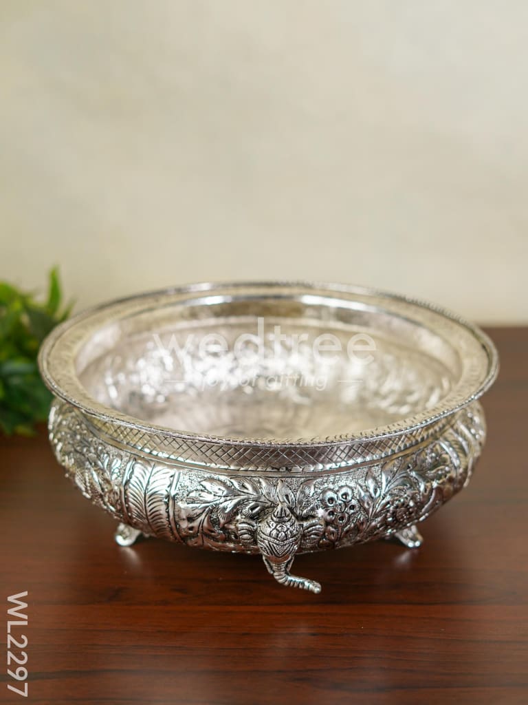German Silver Urli with Antique finish ( 12 inch ) - WL2297
