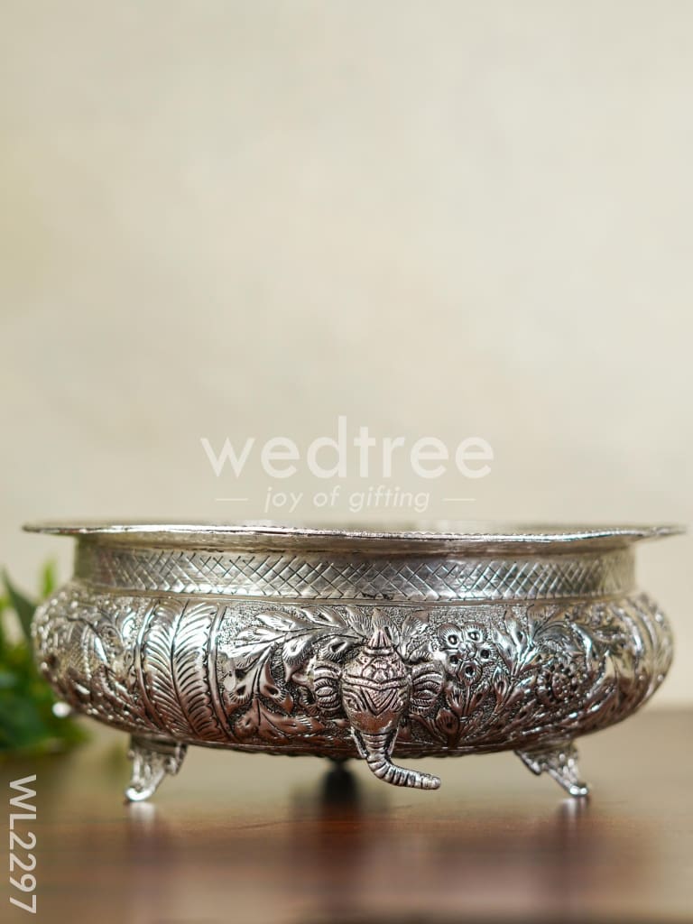 German Silver Urli with Antique finish ( 12 inch ) - WL2297