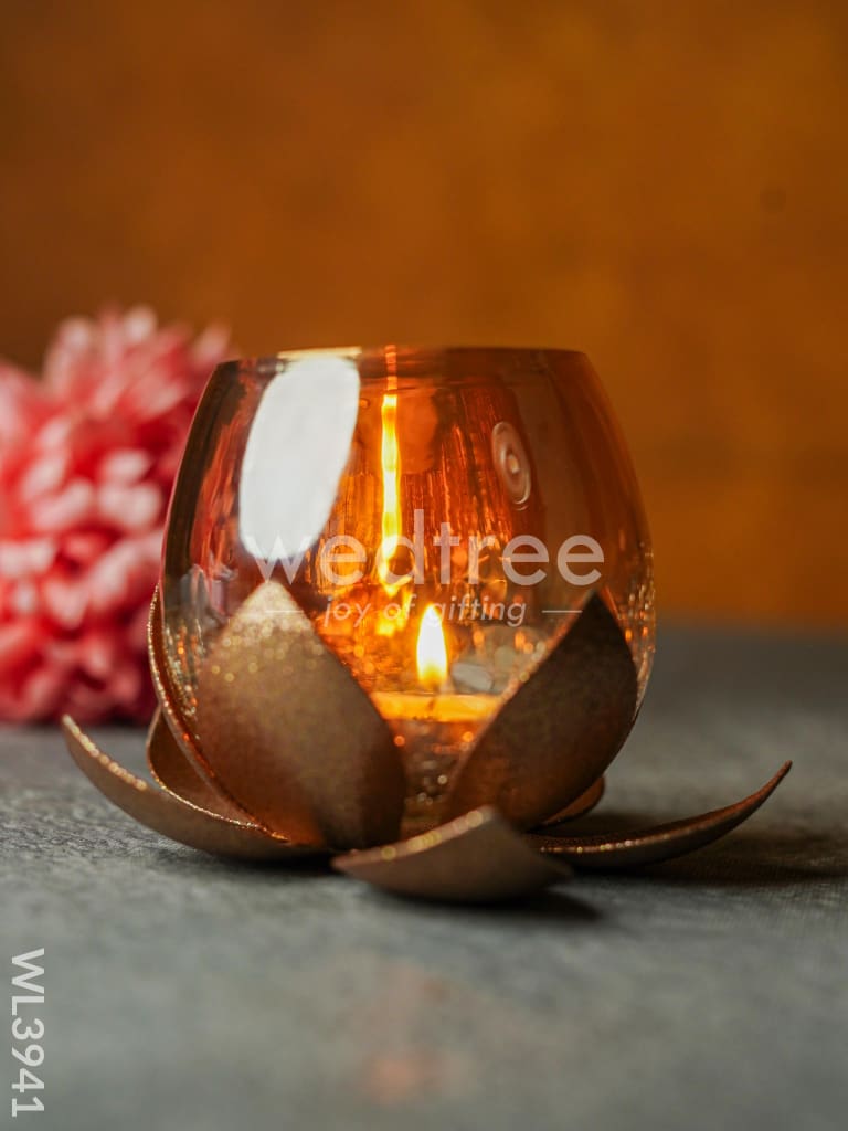 Glass Candle Holder - WL3941