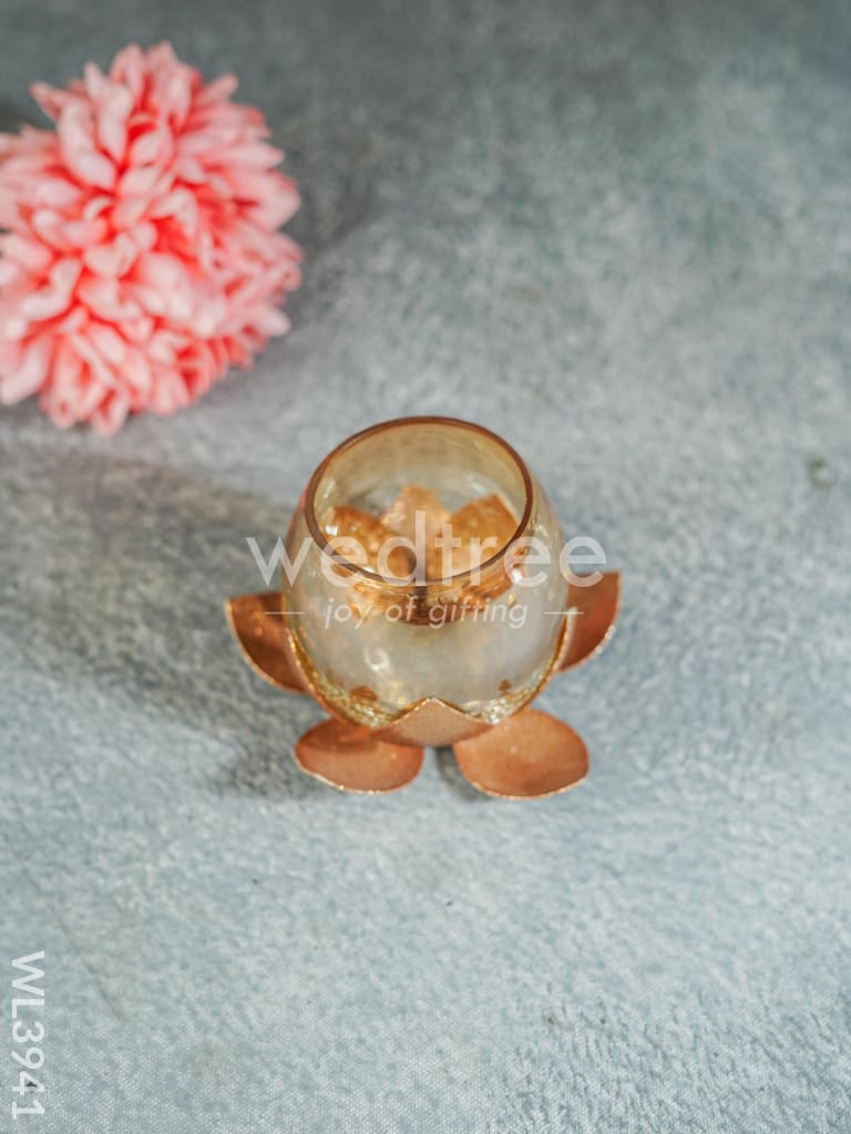 Glass Candle Holder - WL3941