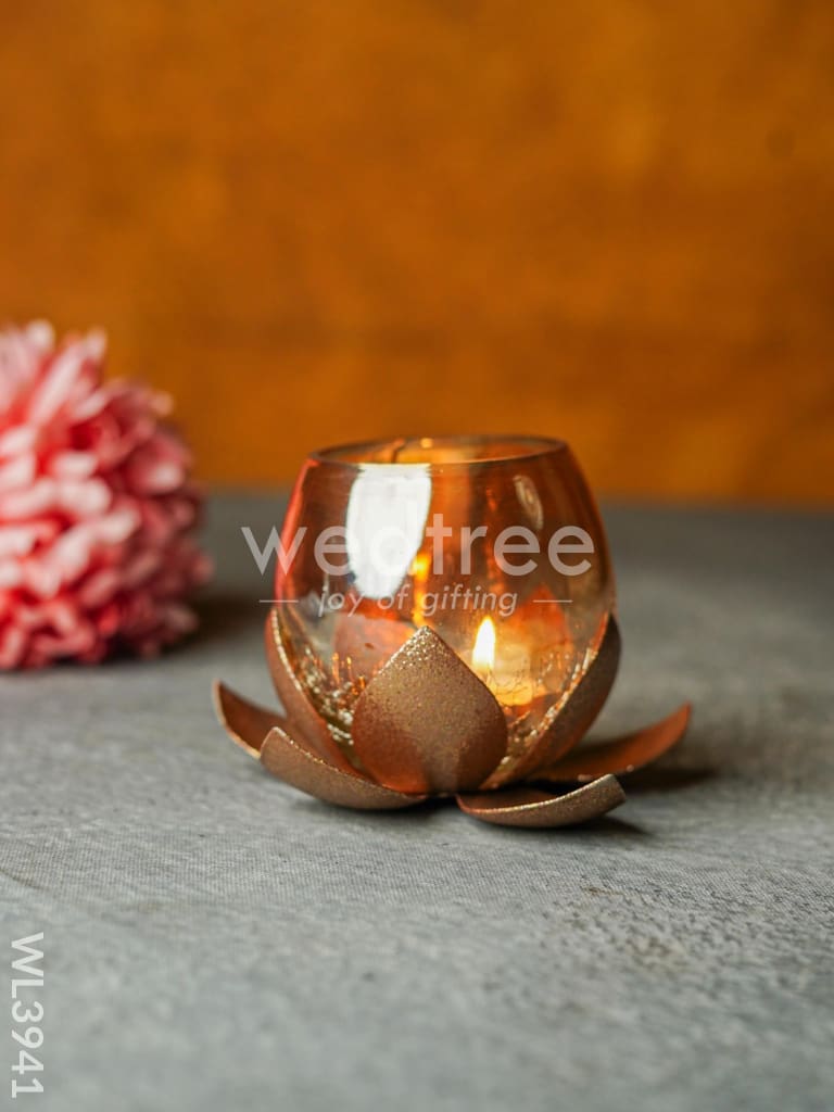 Glass Candle Holder - WL3941