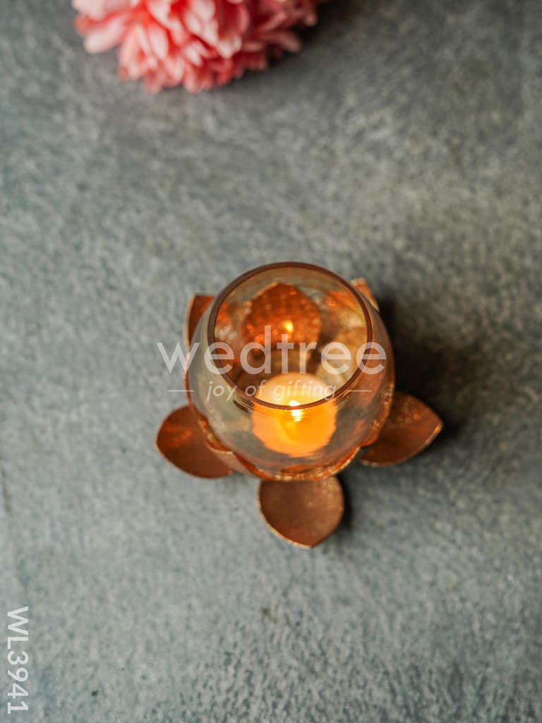 Glass Candle Holder - WL3941