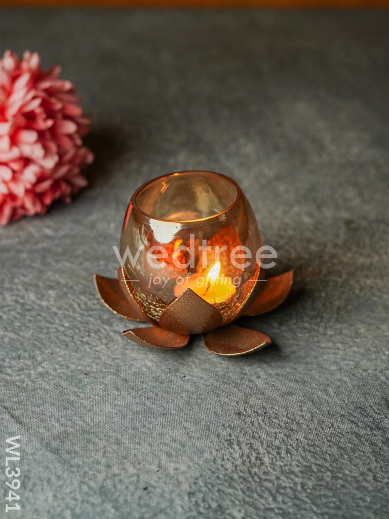 Glass Candle Holder - WL3941