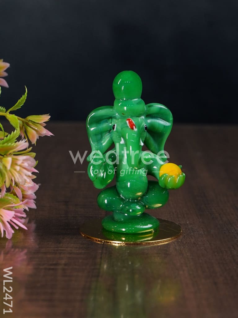 Glass Ganesha Idol - WL2471