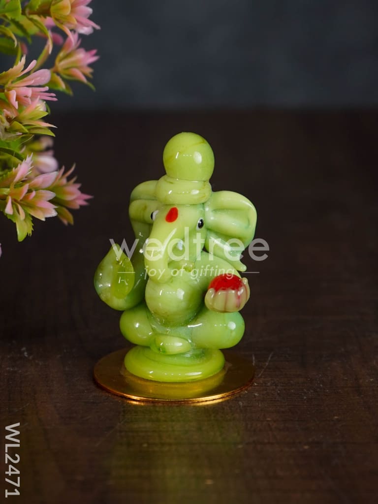 Glass Ganesha Idol - WL2471
