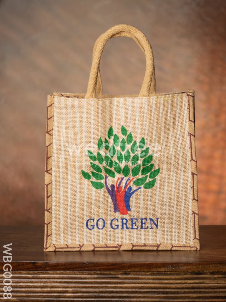 Go Green - Eco Friendly Jute Bag - WBG0088