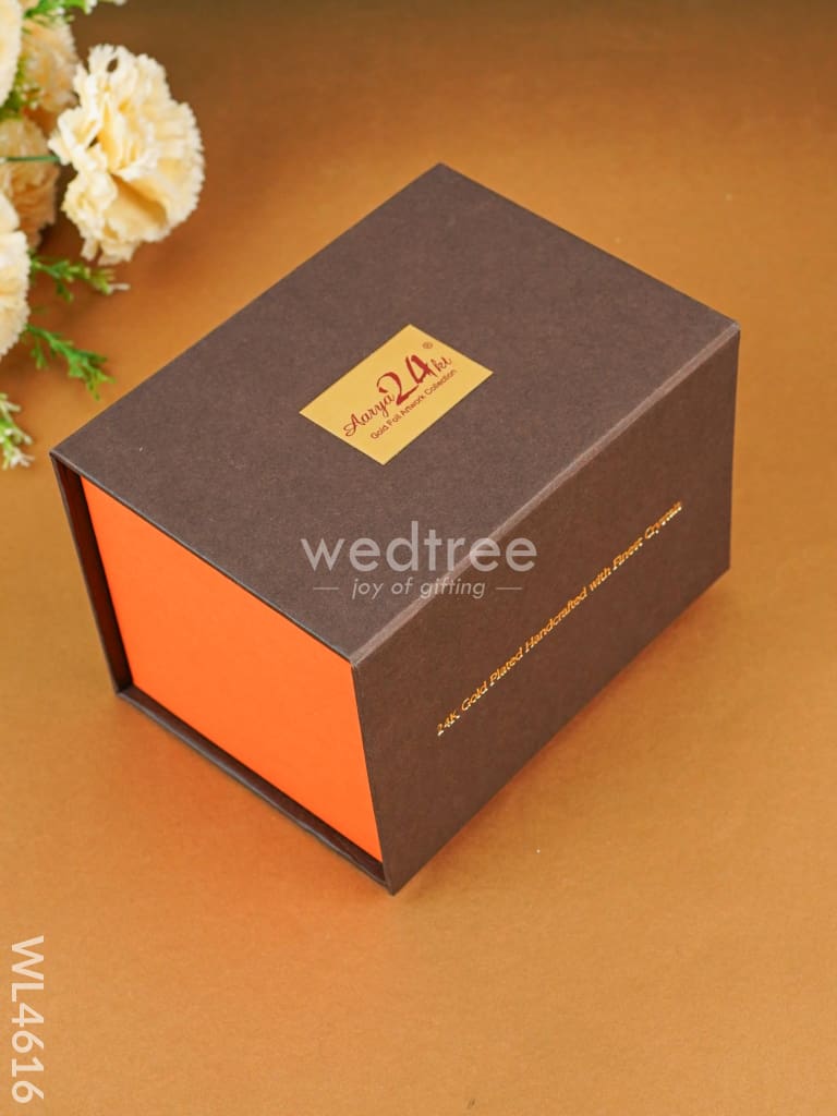Gold Ballerina in Acrylic Cabinet - WL4616