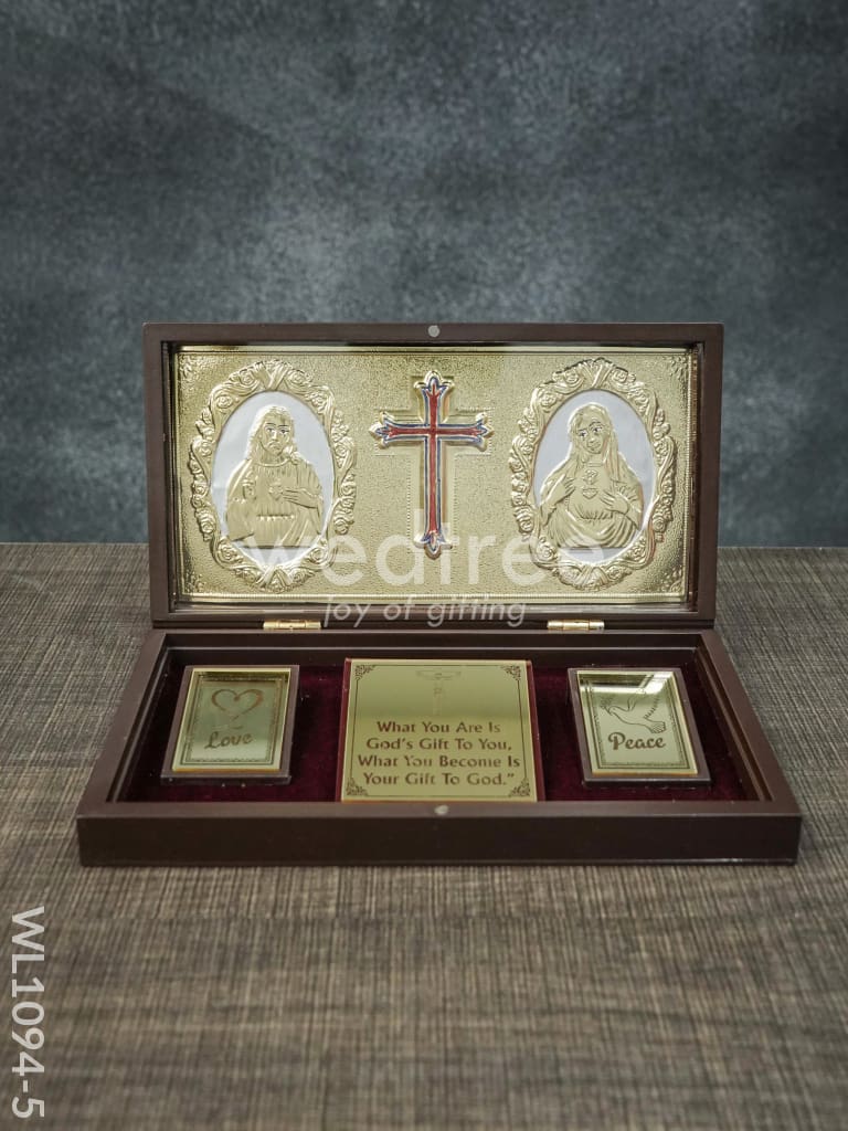 Gold Plated Prayer Box Large - WL1094
