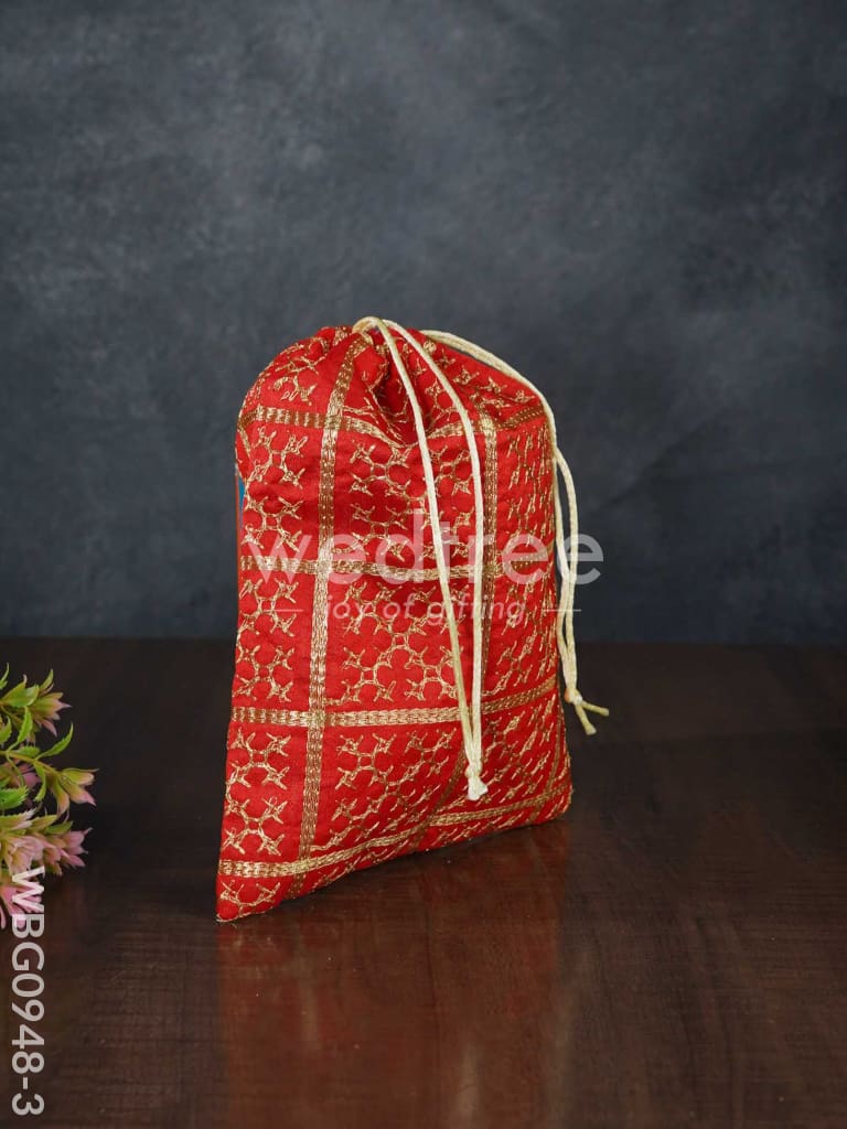 Golden Embroidary String Bag - WBG0948