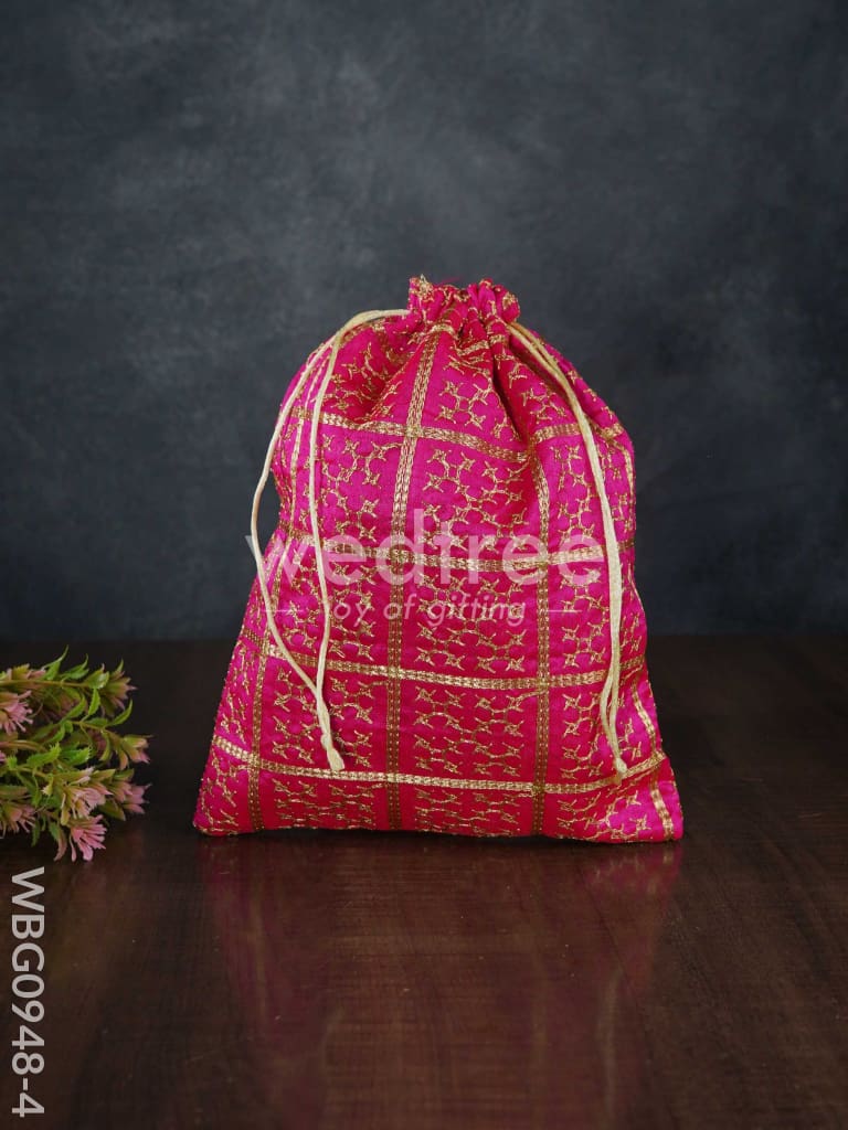 Golden Embroidary String Bag - WBG0948