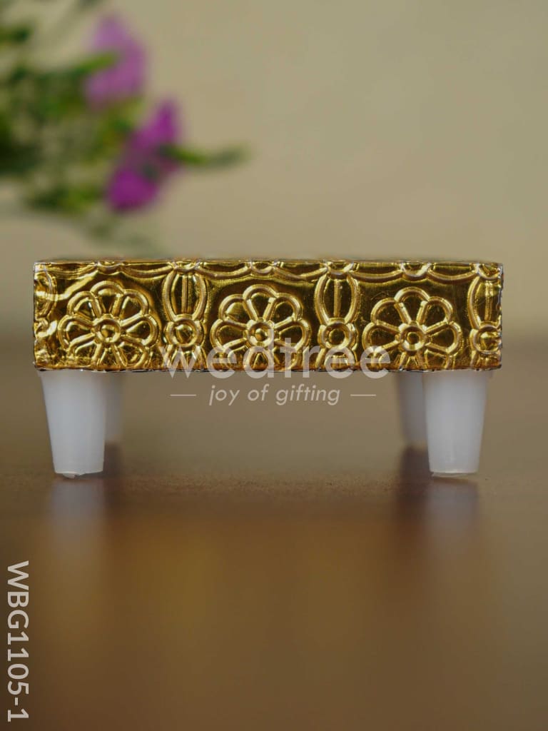Golden Finished Blue Meenakari Manai - WBG1105