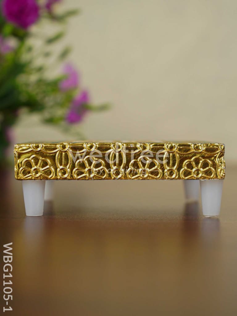 Golden Finished Blue Meenakari Manai - WBG1105