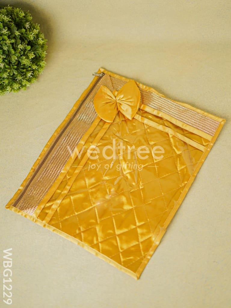 Golden Lace Saree Cover - WBG1229