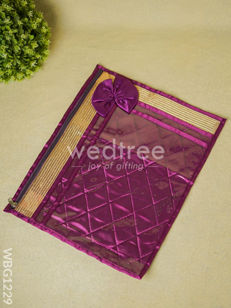 Golden Lace Saree Cover - WBG1229