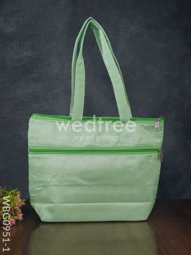 Golden Lace Work Hand Bag - (10x8) - WBG0951