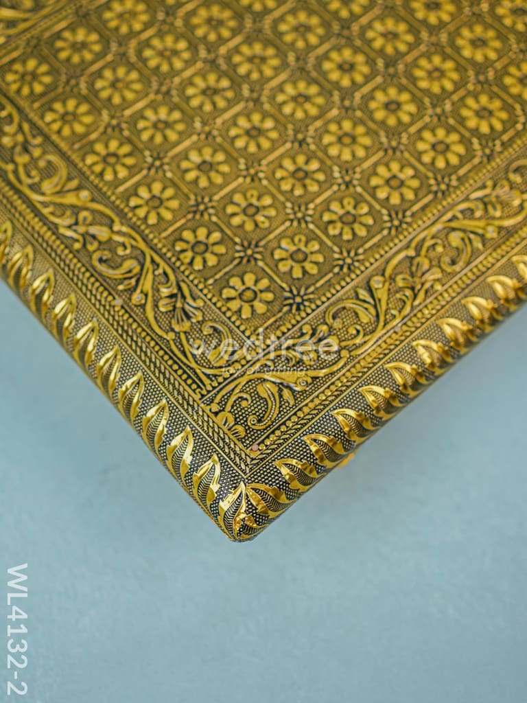 Golden Meenakari Manai (15 x 10) - WL4132-2