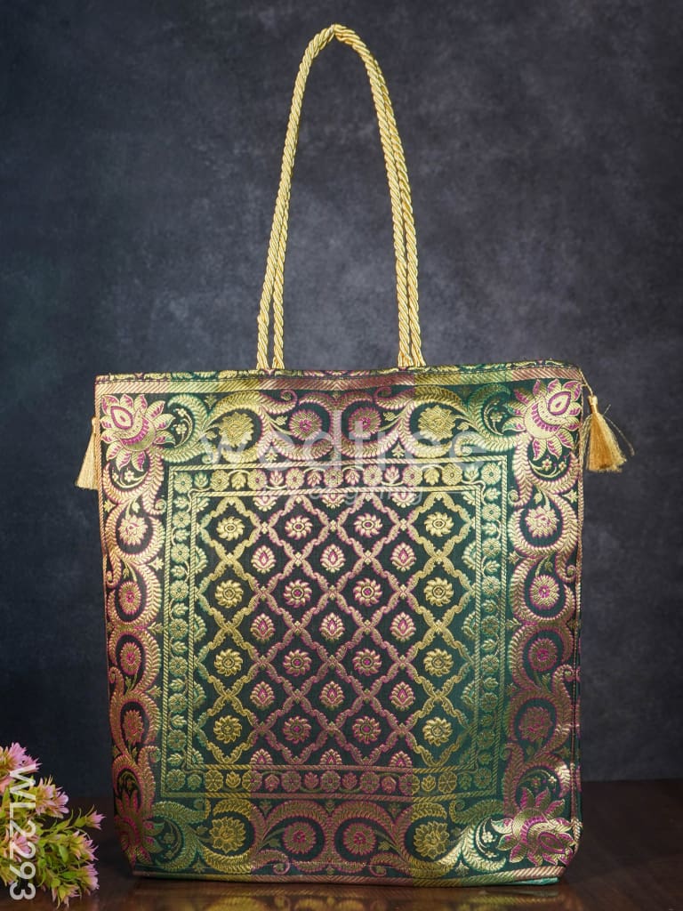 Grand Banarasi Assorted Design Hand bag ( 16 X 16 ) - WL2293