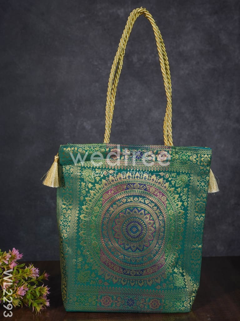 Grand Banarasi Assorted Design Hand bag ( 16 X 16 ) - WL2293