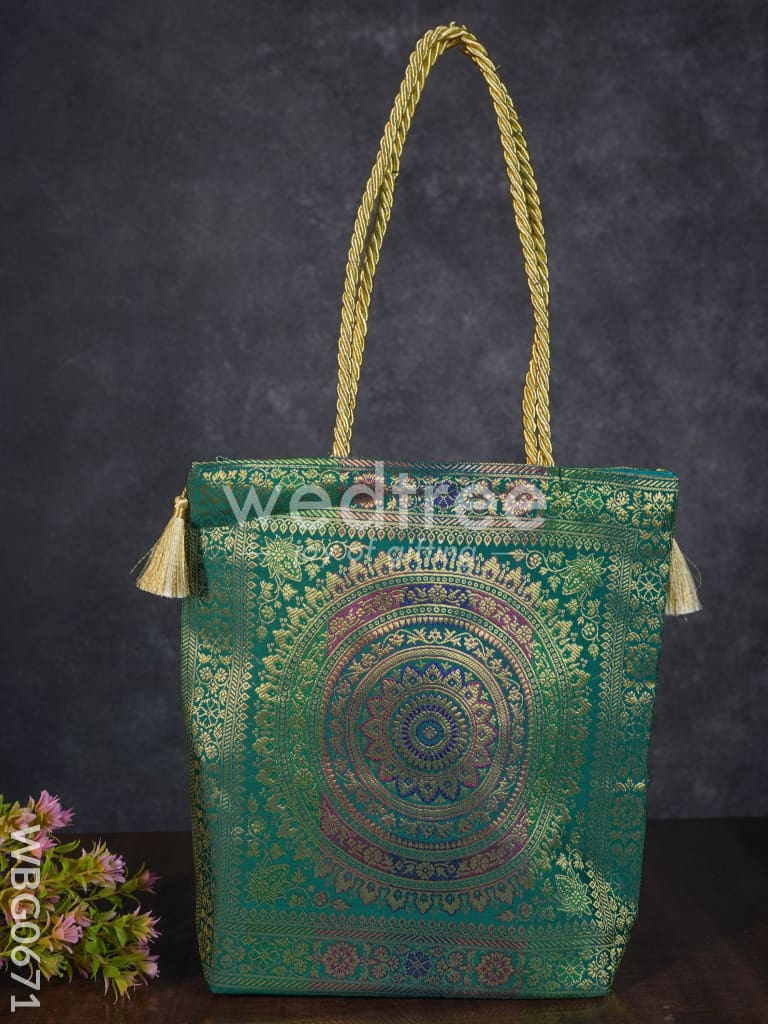 Grand Banarasi Hand bag (12x12) - WBG0671