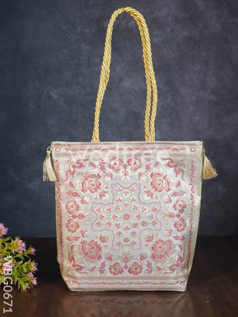 Grand Banarasi Hand bag (12x12) - WBG0671