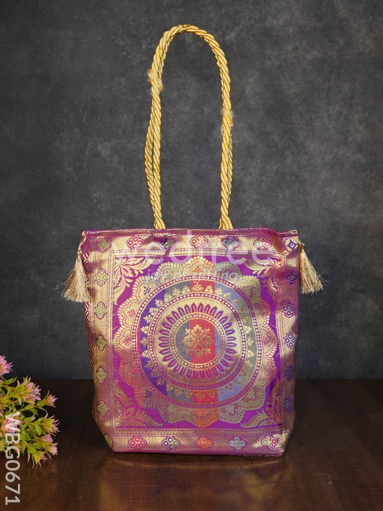 Grand Banarasi Hand bag (12x12) - WBG0671