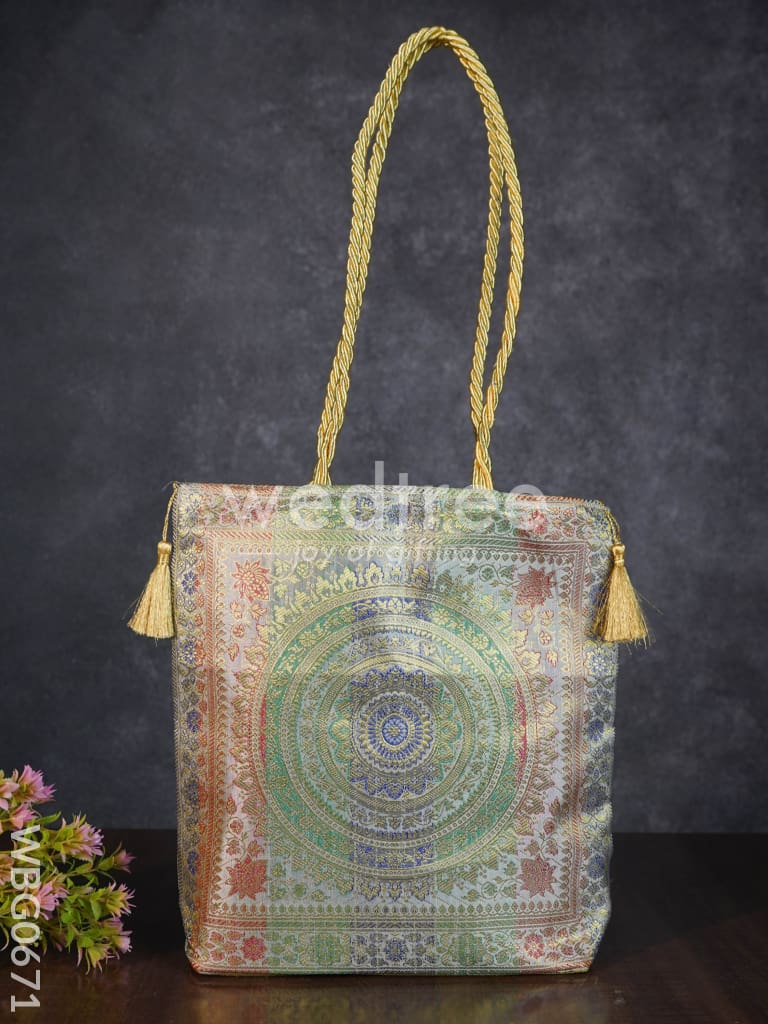 Grand Banarasi Hand bag (12x12) - WBG0671
