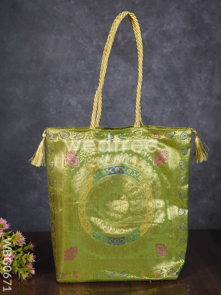 Grand Banarasi Hand bag (12x12) - WBG0671