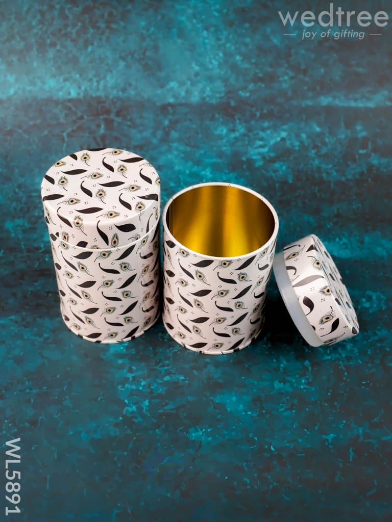 Hamper Box with 2 Tin Jar - WL5891