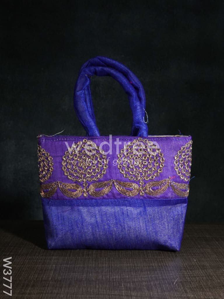 Hand Bag with Embroidery - W3777