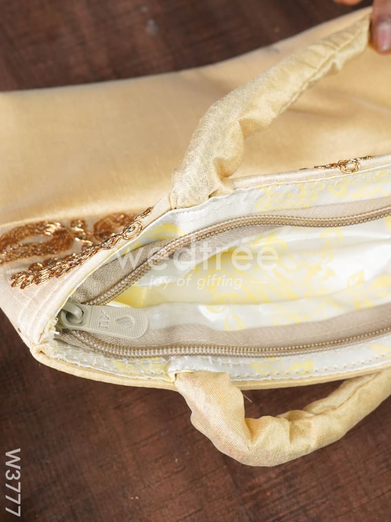 Hand Bag with Embroidery - W3777