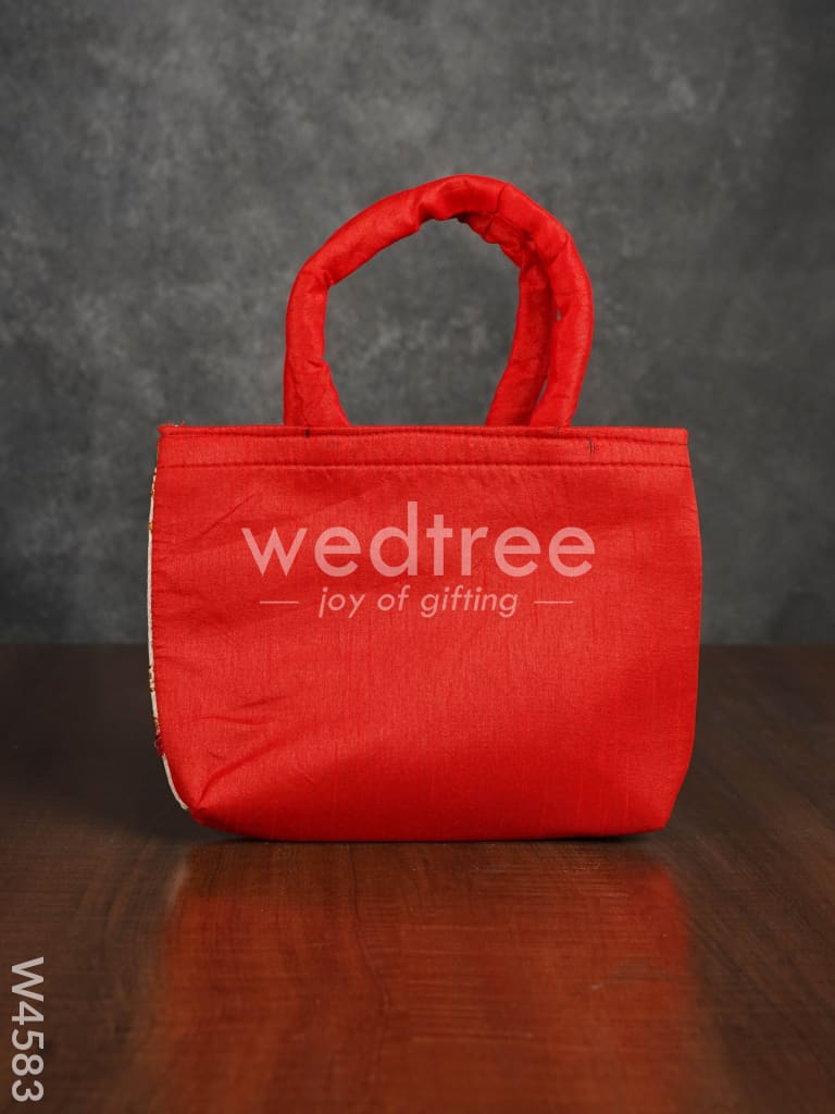 Hand Bag with Floral Embroidery - W4583