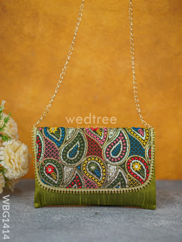 Hand Embroidered Sling Bag - WBG1414