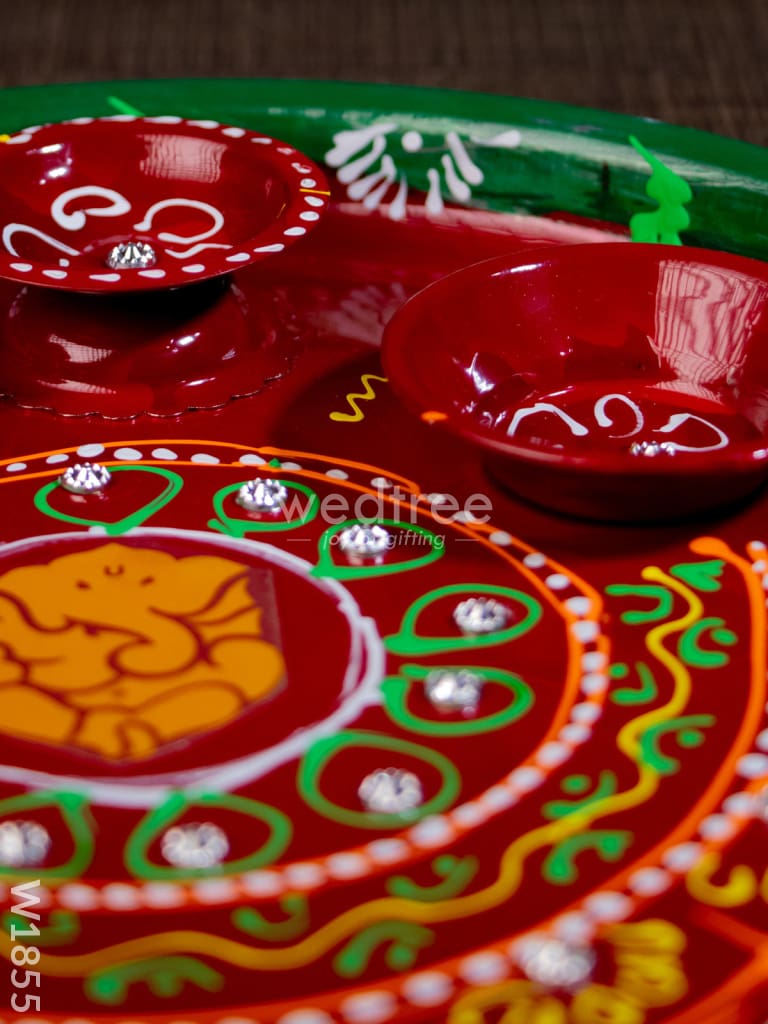 Hand painted Arthi Thali - W1855