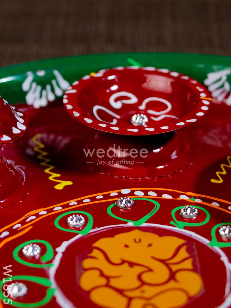 Hand painted Arthi Thali - W1855