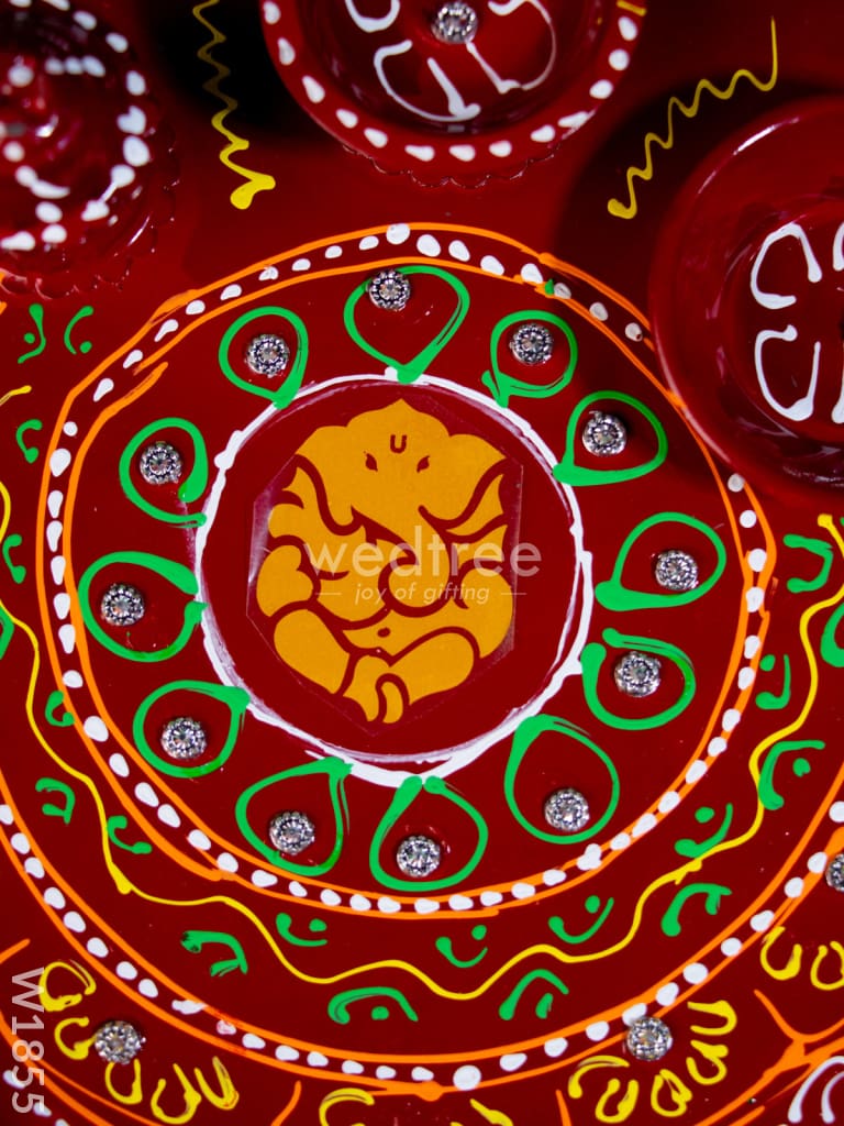 Hand painted Arthi Thali - W1855