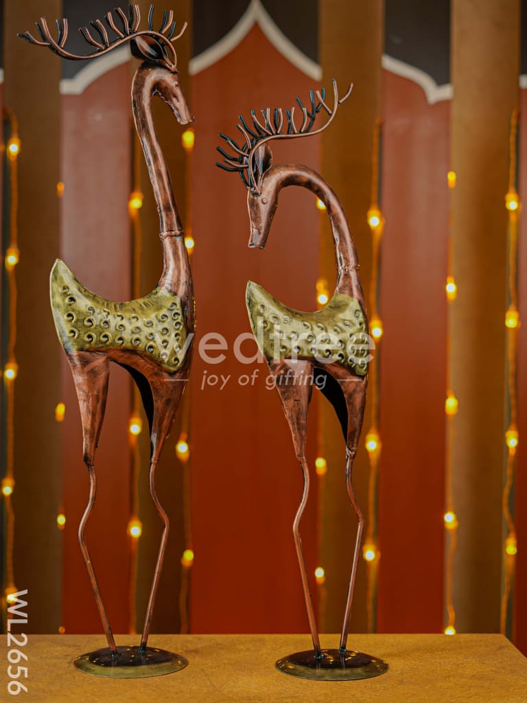 Hand Painted Deer - Set of 2 - WL2656