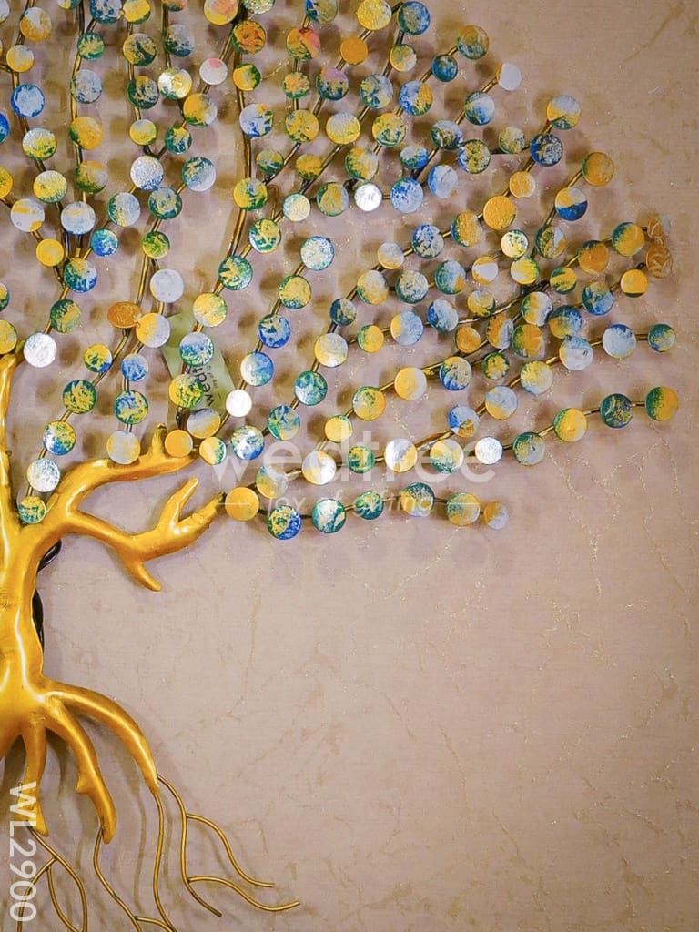 Hand Painted Metal Coin Tree - WL2900