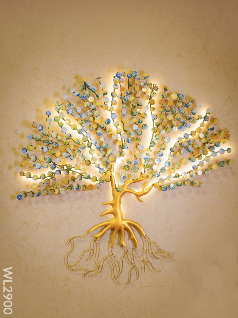 Hand Painted Metal Coin Tree - WL2900