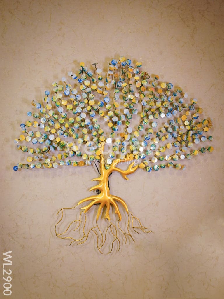 Hand Painted Metal Coin Tree - WL2900
