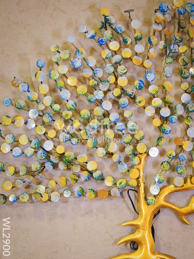 Hand Painted Metal Coin Tree - WL2900